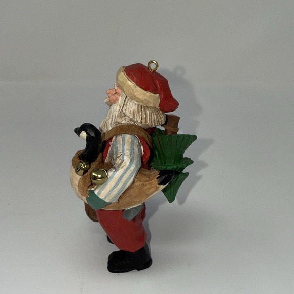 Hallmark Keepsake Ornament - Folk Art Americana - SANTA'S MERRY PATH - 1997 - Picture 3 of 8
